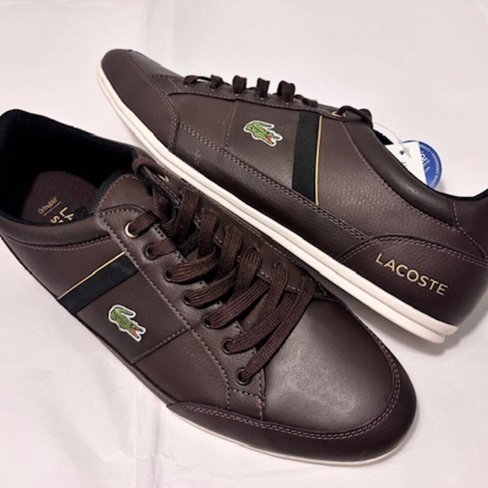 Brown Lacoste shoes